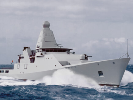 Offshore Patrol Vessel (OPV) with a hybrid propulsion system