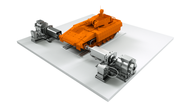 Rts Rig Hub-loading test rigs for tracked and wheeled vehicles - RENK