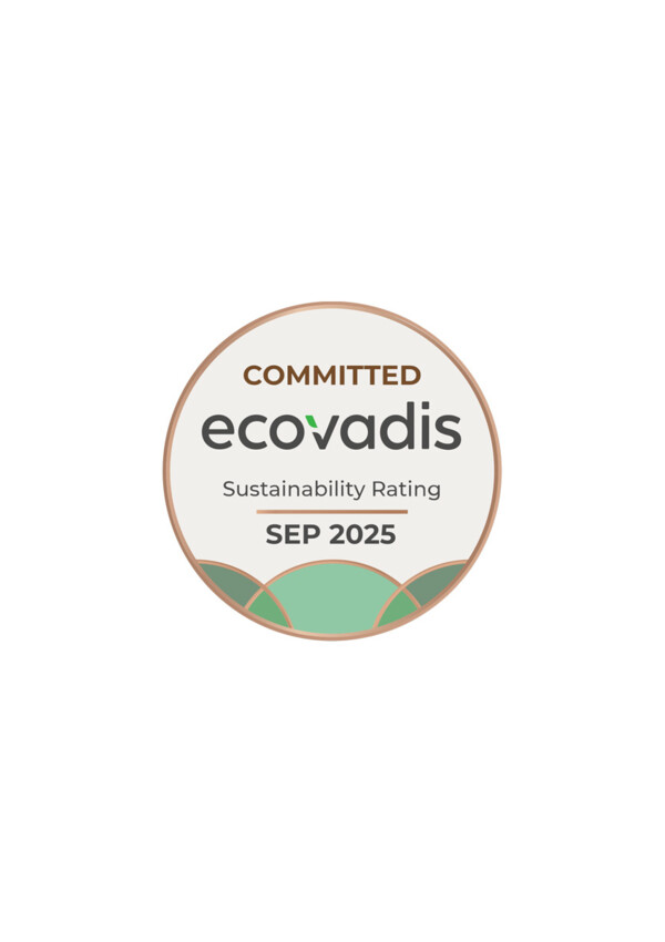 <em>Ecovadis: </em><strong>"Committed" </strong>with 58 / 100 points (2025)