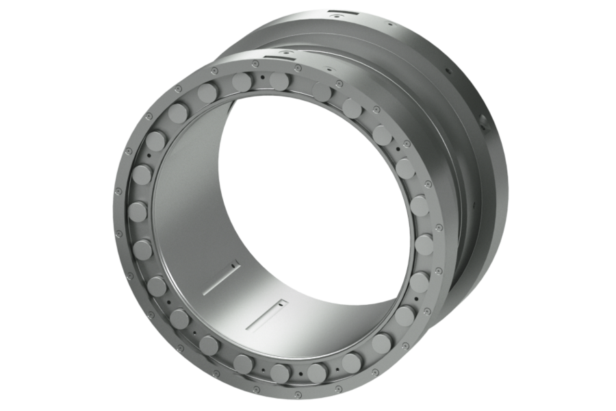 RENK Combination Bearing - Combination bearing with fixed radial profile and circular thrust pads