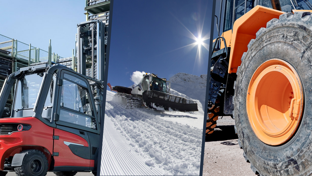 Prüflösungen für <br>Gabelstapler, Pistenraupen und andere Spezialfahrzeuge