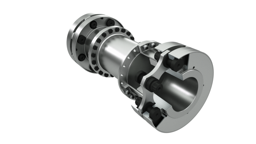 RAFLEX® Stahl-Lamellenkupplung für niedrige Drehzahlen bis hin zu Turbo-Anwendungen.