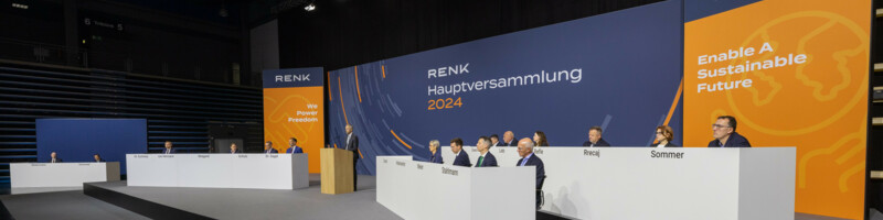 Successful first Annual General Meeting of RENK Group AG